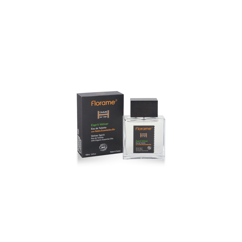 Eau de Toilette Biologica, Spirito Vetiver - 100ml - Florame