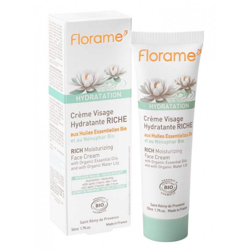 Crème visage riche hydratation - Florame