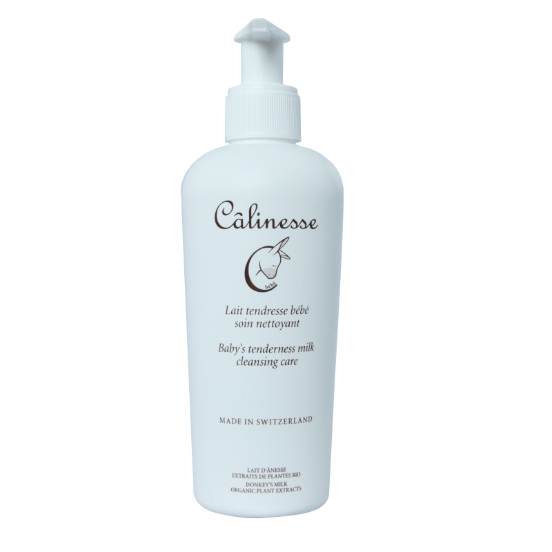 Lait tendresse bébé BIO, soin nettoyant au lait d'ânesse - 250ml - Câlinesse