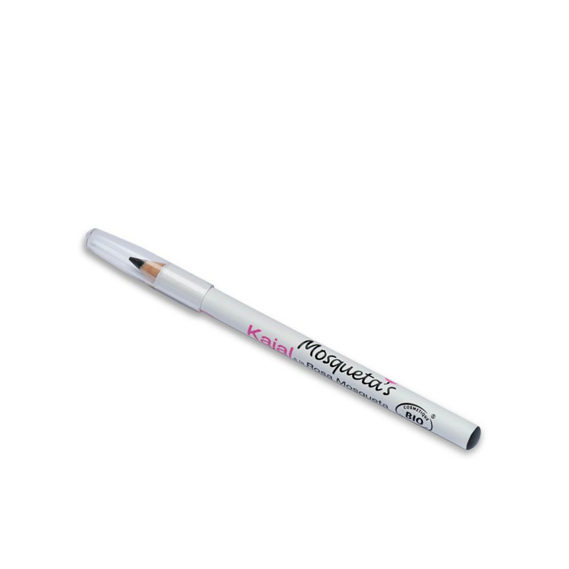 Kajal à la rose musquée Bio - Noir - 1,14g - Mosqueta's