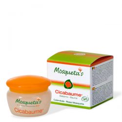 Cicabaume, Baume BIO au 50% Calendula et 27% Rose Musquée  - 30ml - Mosqueta's