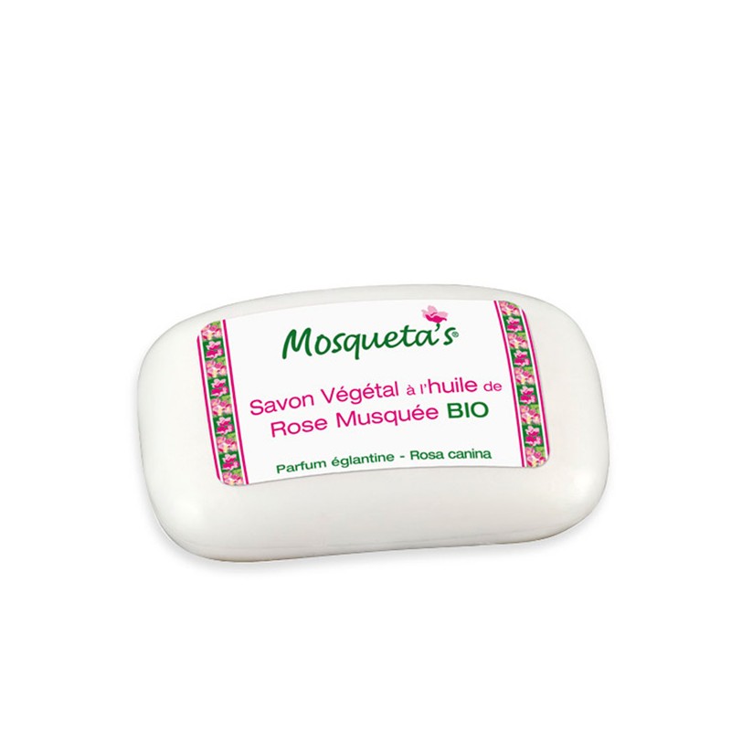 Savon végétal à l'huile de Rose Musquée BIO - 125g - Mosqueta's