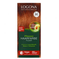 Colorante vegetale organico in polvere BIO 040 - Rosso fuoco - 2x50g - Logona