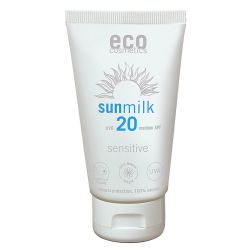 Eco Sonnenmilch sensitive LSF 20, sehr hoher Lichtschutz - 75ml - ECO cosmetics