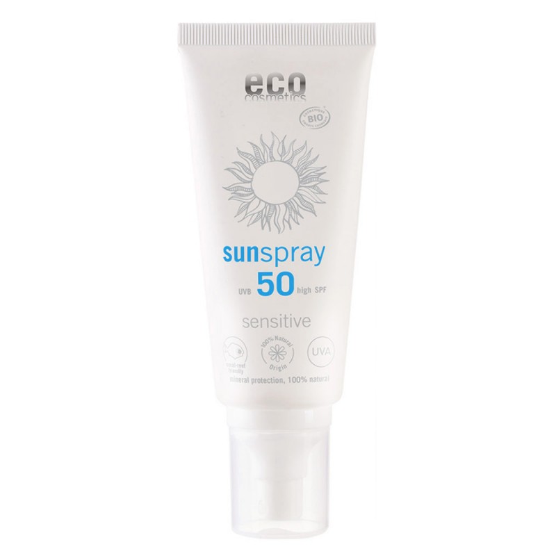 Eco Sonnenspray sensitive LSF 50, sehr hoher Lichtschutz - 100ml - ECO cosmetics