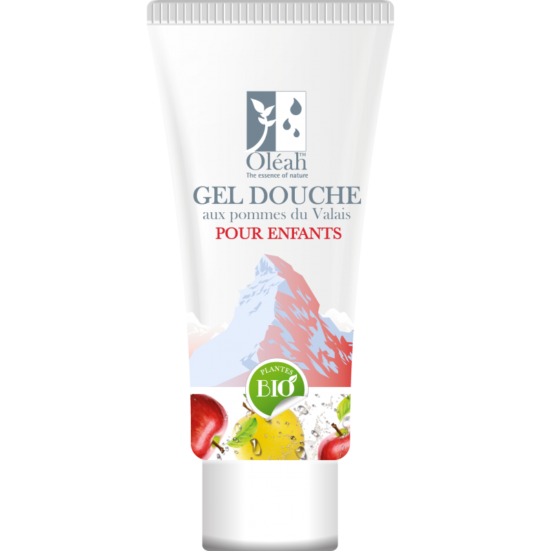 Gel Doccia BIOLOGICO con mele del Vallese per BAMBINI - 200ml - Oléah