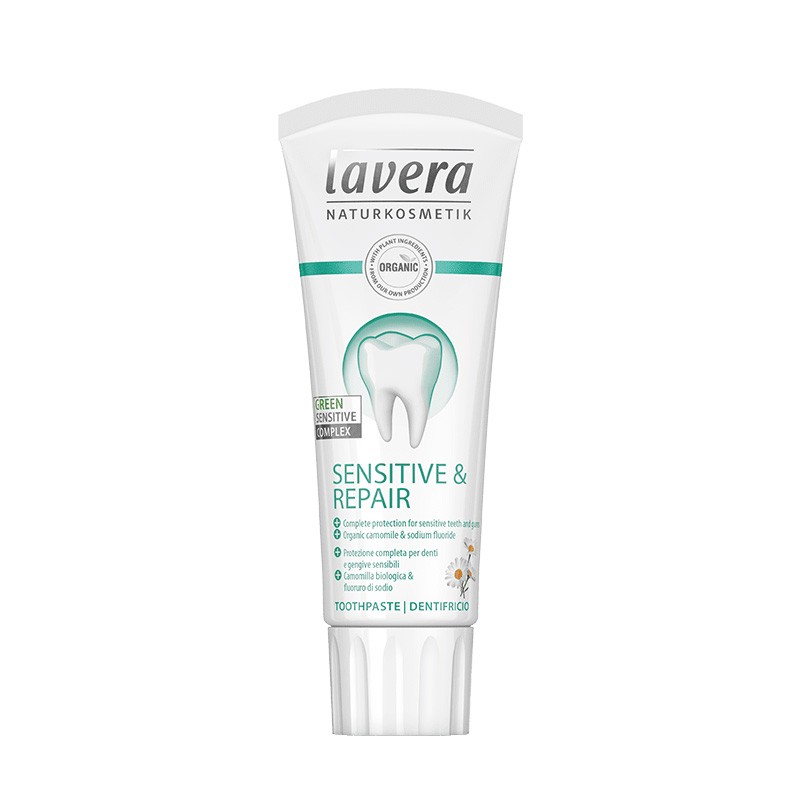 Dentifricio Sensitive & Repair - Con Camomilla biologica & fluoruro di sodio - 75ml - Lavera