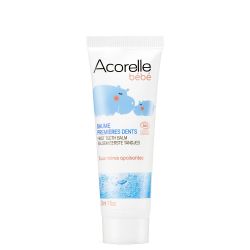 Balsamo biologico per i primi denti - Acque madri lenitive, Camomilla e Malva bianca - 30ml - Acorelle