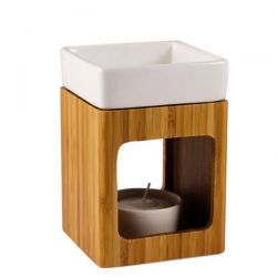 Diffusore di oli essenziali a candela - Junior - Bambù e Ceramica - Trendform Switzerland