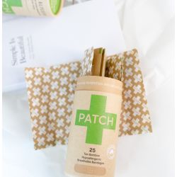 Pansements/sparadraps en fibre de bambou organique et hypoallergénique  - Aloe vera - 25 pces - PATCH