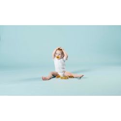 Tétines (lolettes) hygièniqes pour bébés 100% caoutchouc naturel - "Duck Pacifier" Symètrique, 0 à 3 mois - Hevea