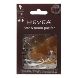 100% Naturkautschuk Baby-sauger - "Star & moon pacifier" Kieferorthopädie, 3 bis 36 Monate - Hevea