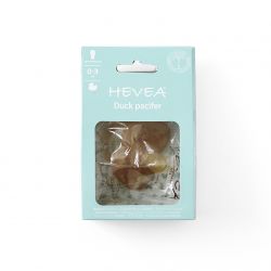 Tétines (lolettes) hygièniqes pour bébés 100% caoutchouc naturel - "Duck Pacifier" Symètrique, 0 à 3 mois - Hevea