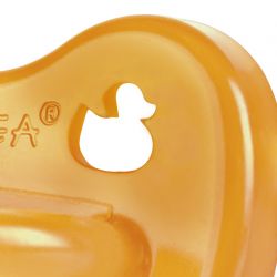 Ciucci per bambini 100% gomma naturale - "Duck Pacifier" Simmetrico, da 3 a 36 mesi - Hevea