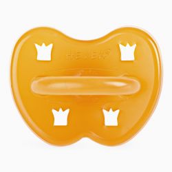 Ciucci per bambini 100% gomma naturale - "Crown pacifier" arrotondato, da 0 a 3 mesi - Hevea