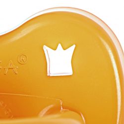 Ciucci per bambini 100% gomma naturale - "Crown pacifier" arrotondato, da 0 a 3 mesi - Hevea