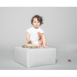 Ciucci per bambini 100% gomma naturale - Ortodontico "Twinlight blue", da 0 a 3 mesi - Hevea