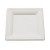 Assiettes/Plats carrés compostables à usage uniques en canne à sucre, 26 x 26cm - 10pces - Be Pulp
