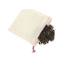 Sachets de thé réutilisable en coton BIO - 5 pces - Ah'table !