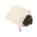 Sachets de thé réutilisable en coton BIO - 5 pces - Ah'table !