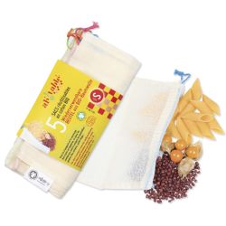 5 sacs réutilisables en coton BIO - S, 20x28cm - Ah'table !