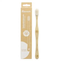 Brosse à dents en bois de hêtre Suisse, "Palmier" Soft - 1pce - Liebwerk