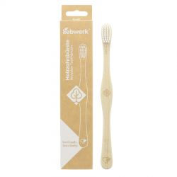 Spazzolino da denti in legno di faggio svizzero, "Latifoglie" - 1 pezzo - Liebwerk