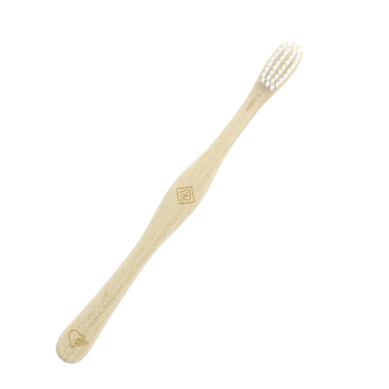 Brosse à dents en bois de hêtre Suisse, "Feuillu" Soft - 1pce - Liebwerk
