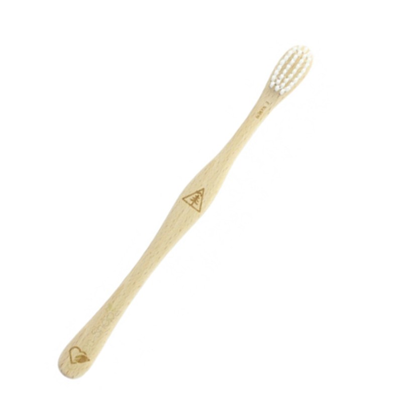 Brosse à dents en bois de hêtre Suisse, "Conifère" Soft - 1pce - Liebwerk