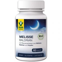 Mélisse & Valériane BIO - 60 capsules de 480mg (28,8g) - Raab Vitalfood