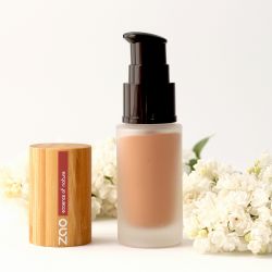 Soie de teint Fluide - Silk Foundation - N°706, Chocolat - 30ml - Zao Make-up﻿