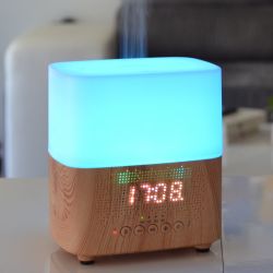 Diffusore di oli essenziali USB, Ultrasuoni con sveglia e Bluetooth - TEMPO - ZEN'Arôme