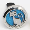 Clip'Arôme - Diffuseur d'huiles essentielles pour voiture - Chat - ZEN'Arôme