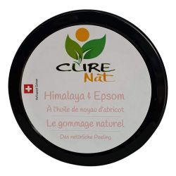 Gommage naturel au sel de l'Himalaya et d'Epsom à l'huile de noyau d'Abricot - 200g - Curenat