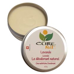 Deodorante biologico in crema con bicarbonato, Lavanda - 60g - Curenat