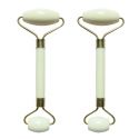 Set de 2 masseurs visage en pierre de Jade, Blanc - Sun & Sia
