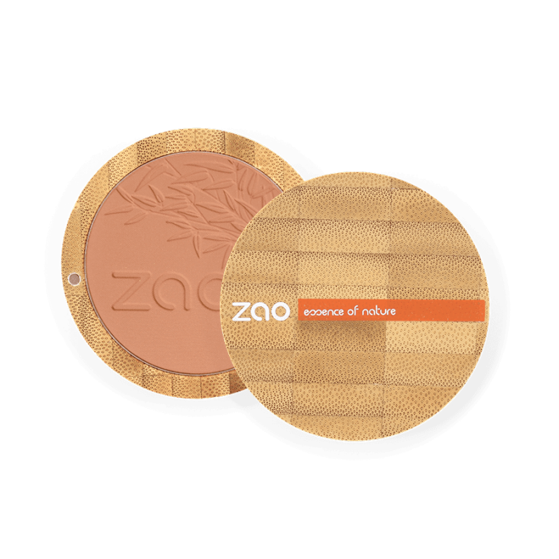 Fard à Joues, poudre compact, Bio & Vegan - N°324, Rouge brique - Zao