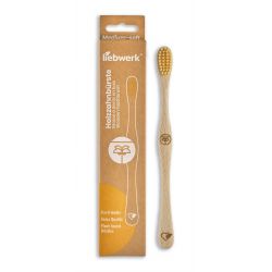 Holzzahnbürsten von FSC-zertifiziertem Schweizer Buchenholz, "Palme" Medium-Soft - 1 Stk - Liebwerk
