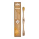 Brosse à dents en hêtre Suisse et poils naturels en ricine, "Feuillu" Medium-Soft - 1pce - Liebwerk