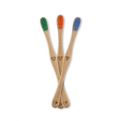 Brosse à dents KIDS (Enfants) en hêtre Suisse, Cerf bleu, Soft - 1pce - Liebwerk