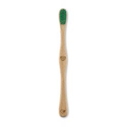 Brosse à dents KIDS (Enfants) en hêtre Suisse, Singe vert, Soft - 1pce - Liebwerk