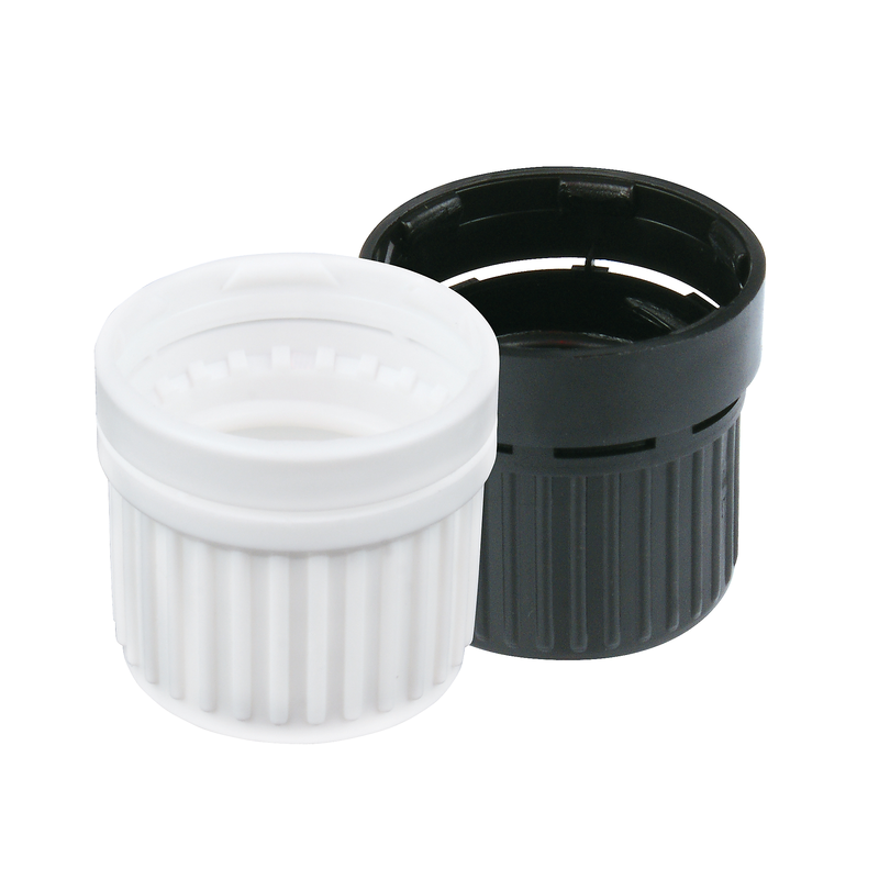 Bouchon pour bouteille en verre (DIN18) - Fermeture avec bague de garantie, Blanc - 1pce