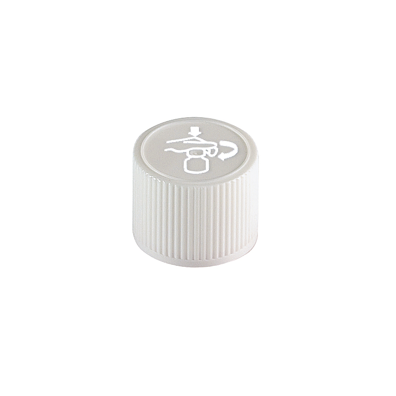 Bouchon pour bouteille en verre (DIN18), avec sécurité enfants, Blanc - 1pce