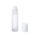 Roll-on-Glasflasche, komplett (mit Kugel und weißem Verschluss) - 1x 10ml