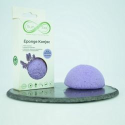 Éponge 100% naturelle en Konjac, à la lavande - Sun & Sia