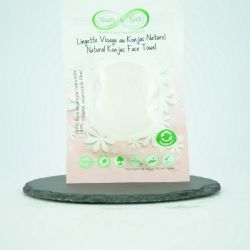 Lingette visage 100% naturelle en Konjac, réutilisable - Sun & Sia