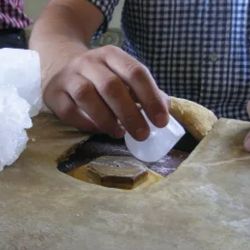 Geschliffener und polierter Alaunstein - 70g - Karawan