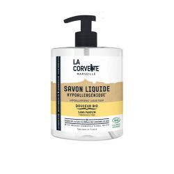 Savon liquide Hypoallergénique BIO, sans parfum - 500ml - La Corvette (Marseille)