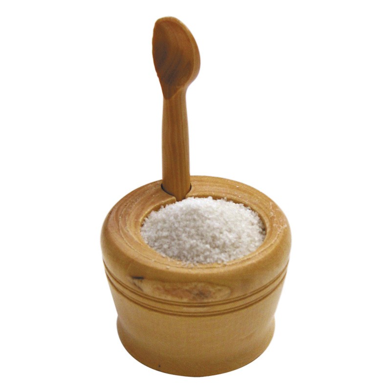 Mano di sale (pentola di sale, bosso francese) con cucchiaio - 6cm - Ah! Table