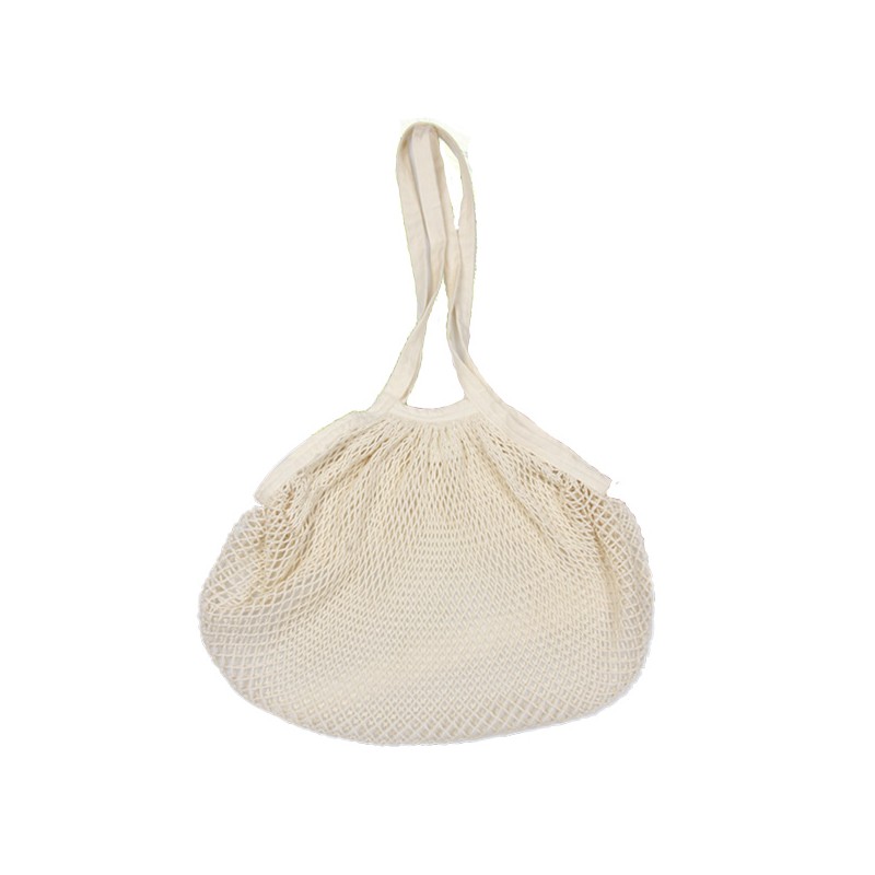 Einkaufsnetz aus Bio-Baumwolle mit langen Griffen - ecru - Ah Table